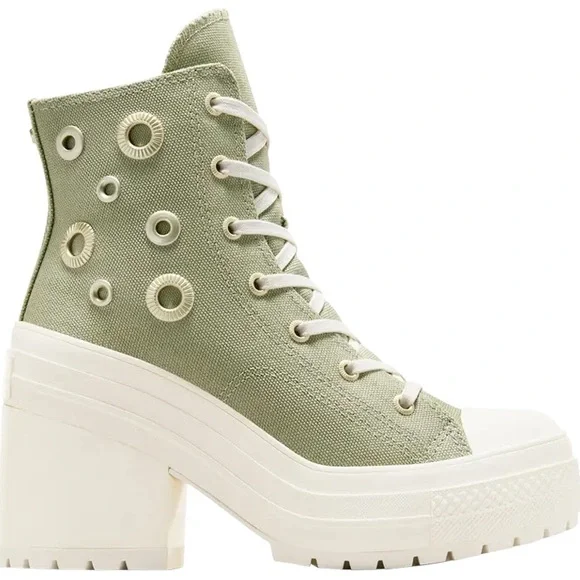 Chuck 70 De Luxe Heel Platform Metal Rings NWT Women 6.5 fits like 7 - Picture 4 of 9